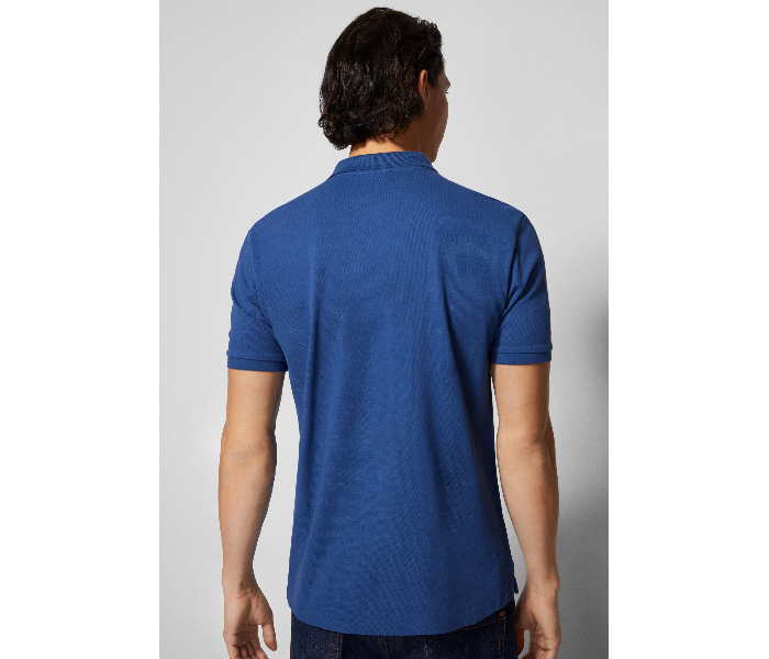 Springfield 855098015 XS Basic Polo Shirt for Men - Medium Blue - Zoom Image 3