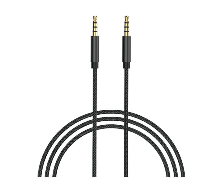 Wiwu YP011MB 1 Meter Stereo Aux Cable - Black - Zoom Image