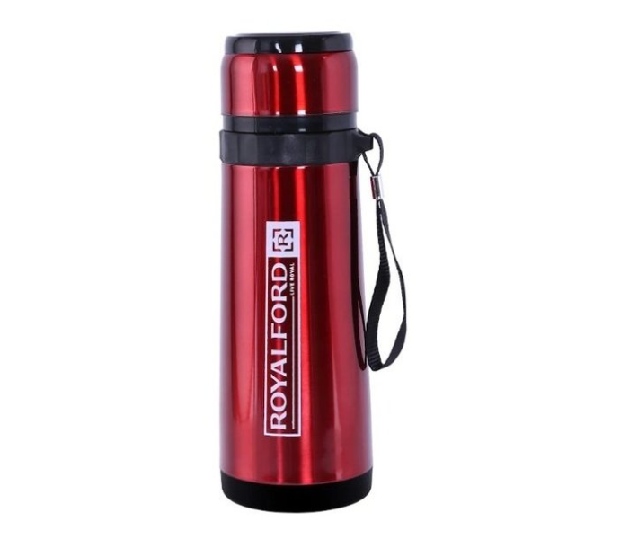 Royalford RF9460 800ml Stainless Steel Vacuum Bottle - Red - Zoom Image