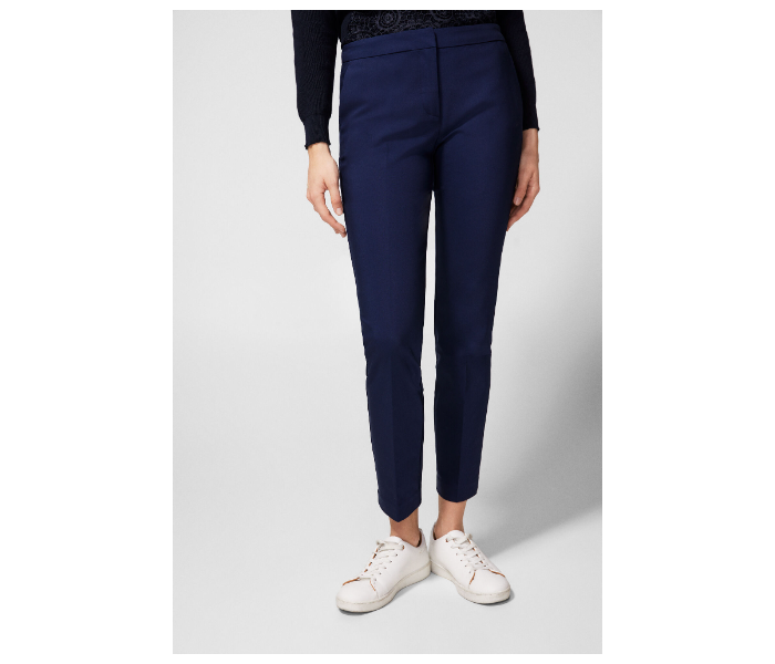 Springfield 683501519 Size 40 Cotton Pant for Women - Blue - Zoom Image 1