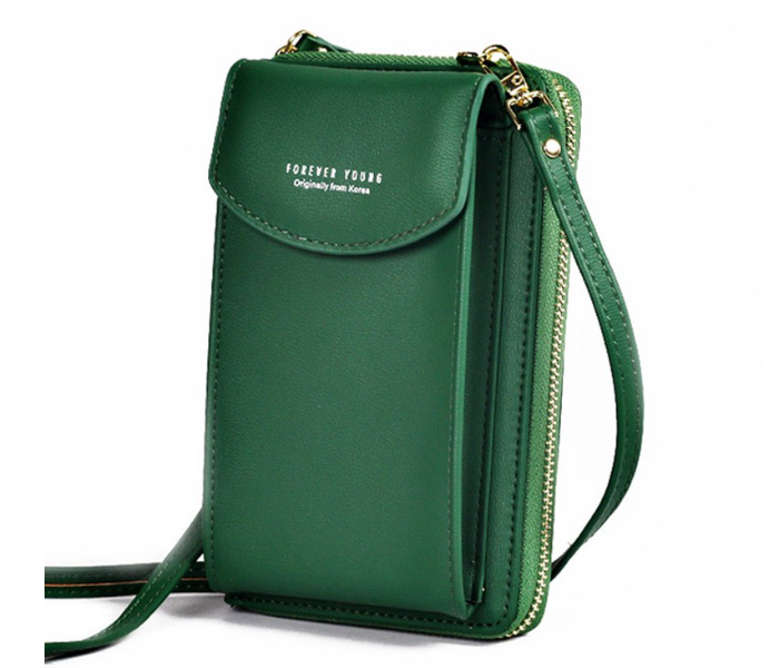 Forever Young Women PU Leather Mini Sling Bag - Green - Zoom Image