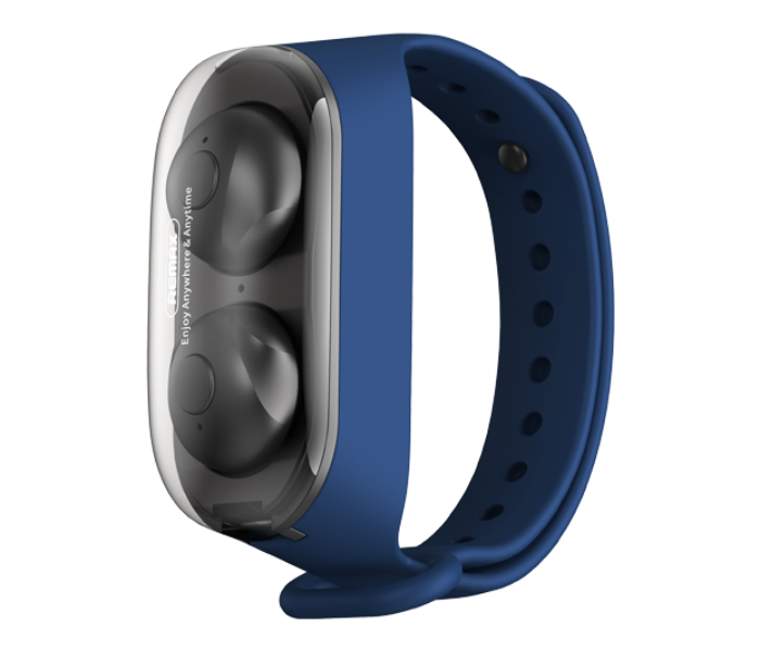 Remax TWS-15 Wristband True Wireless Stereo Earbuds -Blue - Zoom Image 1