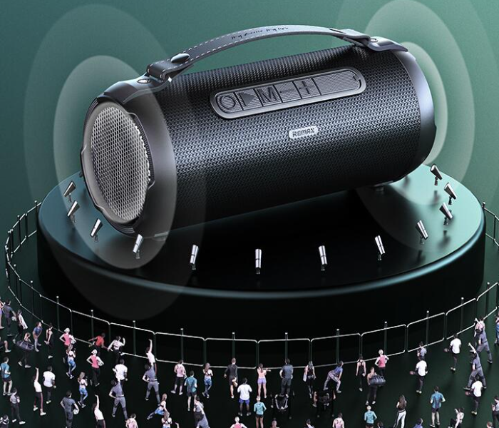 Remax RB-M43 Gwens Outdoor Portable Wireless Speaker - Black - Zoom Image 6