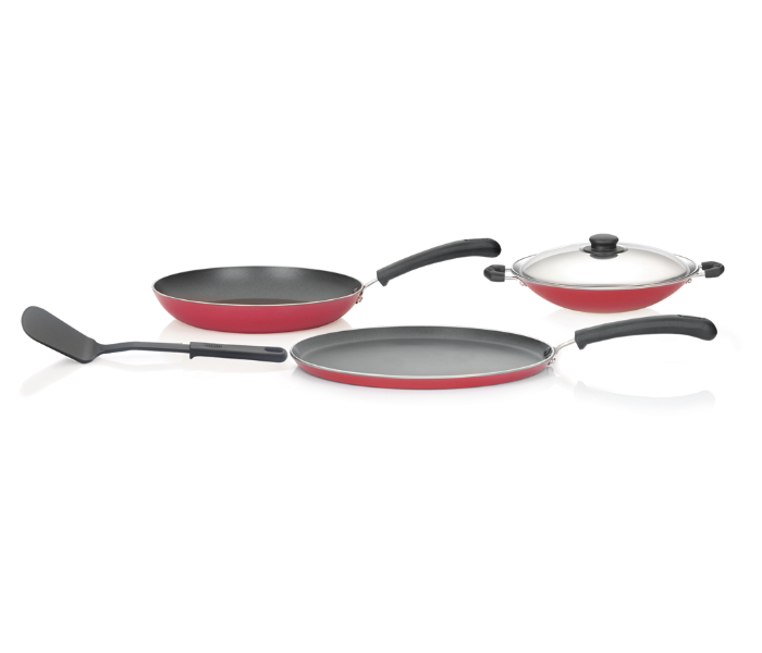 Premier 2830 HG-518 Non Stick 5 Piece Cookware Set - Red - Zoom Image