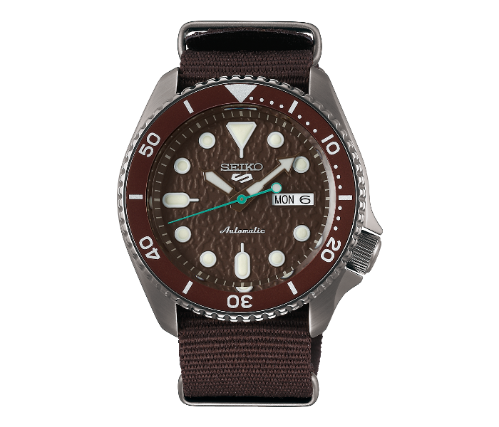 Seiko SRPD85K1 5 Sports Automatic Stainless Steel Watch for Men - Coffee Brown - Zoom Image