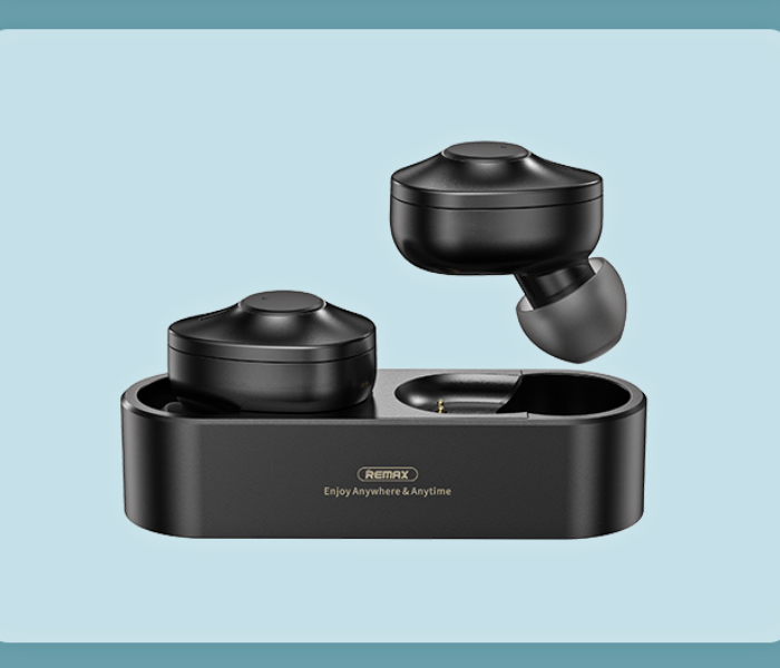 Remax TWS-21 True Wireless Stereo Earbuds -Black - Zoom Image 2