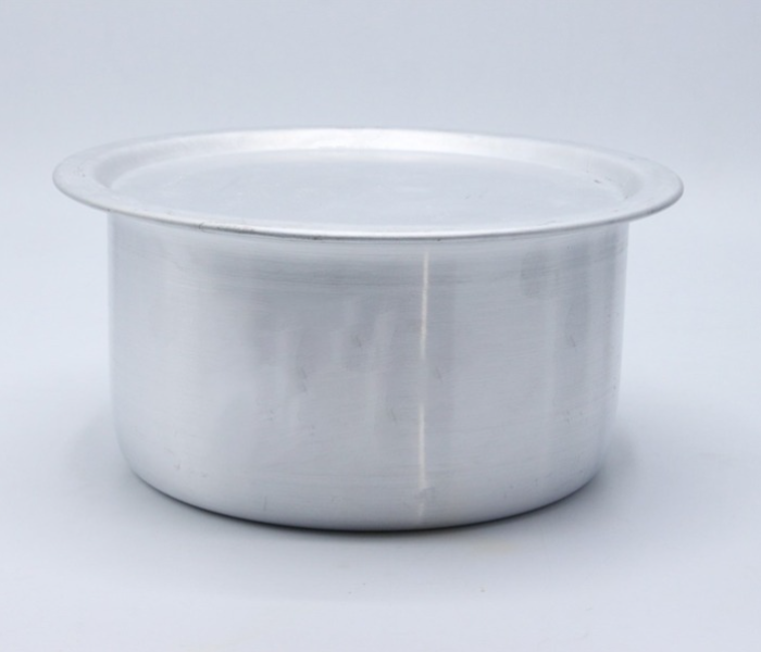 Gitco GIT2559 18 Aluminium Pot With Lid-Silver - Zoom Image 1