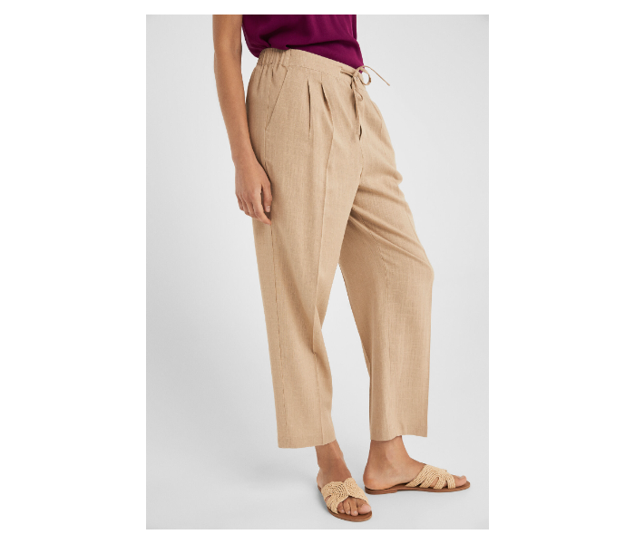 Springfield 683522855 Size 38 Cotton Pant for Women - Beige - Zoom Image 2