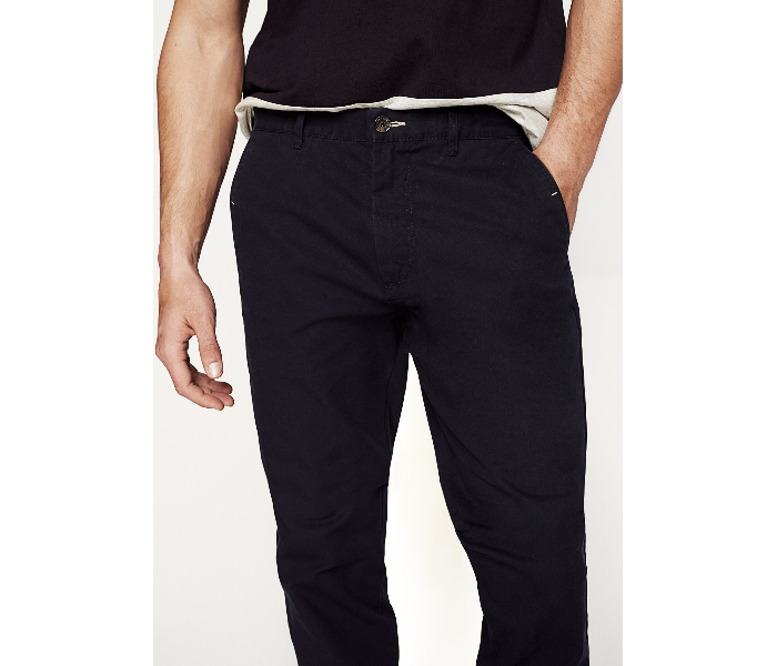 Springfield 155345310 Size 36 Chinos for Men - Navy - Zoom Image 2