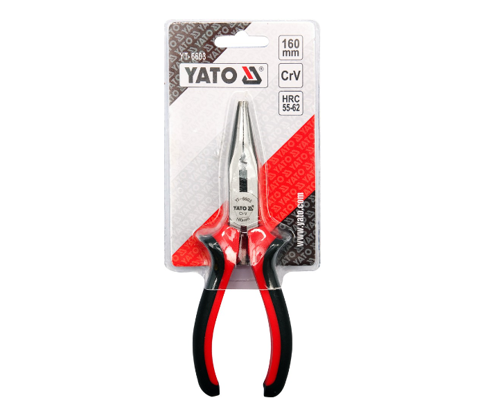 Yato YT-6603 160mm Long Nose Plier - Black and Red - Zoom Image 2