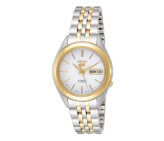 Seiko SNKL24J1 Japan Made Automatic Mix-Tone Stainless Steel Watch for Men - Silver and Gold - Zoom Image 1