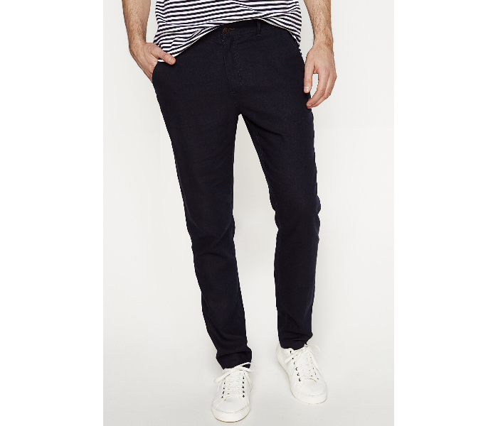 Springfield 155356911 Size 38 Chinos for Men - Dark Blue - Zoom Image 1