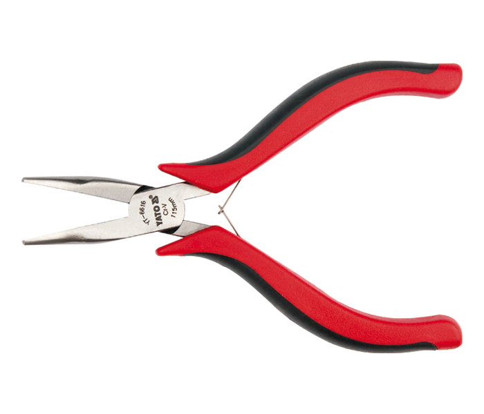 Yato YT-6616 115mm Long Nose Mini Plier - Black and Red - Zoom Image