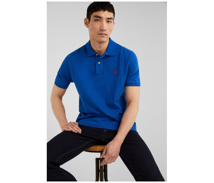 Springfield 855099916 XS Basic Polo Shirt for Men - Blue - Zoom Image 1