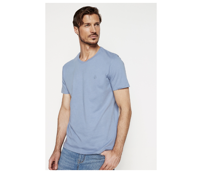 Springfield 712171715 Small Basic T-Shirt for Men - Medium Blue - Zoom Image 1