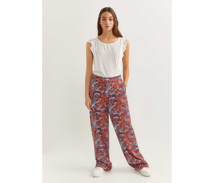 Springfield 683707766 Size 38 Cotton Pant for Women - Orange - Zoom Image 2