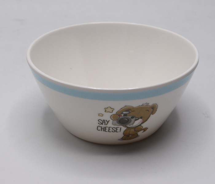 Gitco GIT66387 11.5cm Melamine Kids Cone Bowl - White and Blue - Zoom Image 2