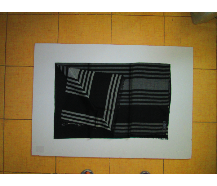 Style It STY-PS-BG Genuine Hand Woven Pashmina Shawl - Black - Zoom Image 3