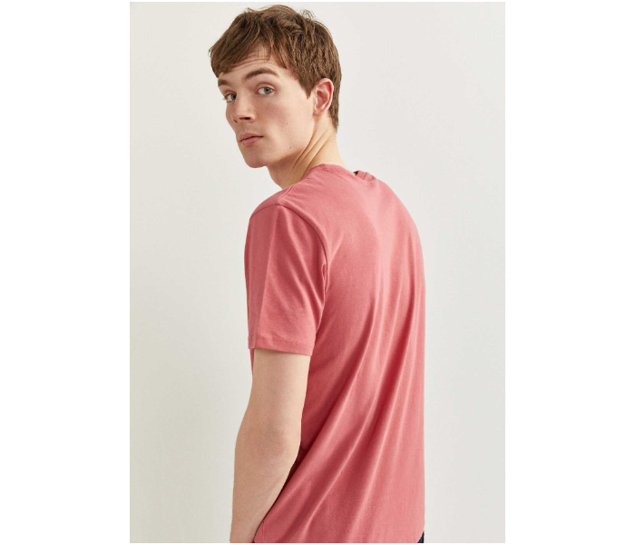 Springfield 712204771 Medium Basic T-Shirt for Men - Pink - Zoom Image 3