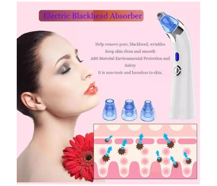 Rechargeable BR-8 Vacuum Suction Blackhead Remover - White - Zoom Image 5