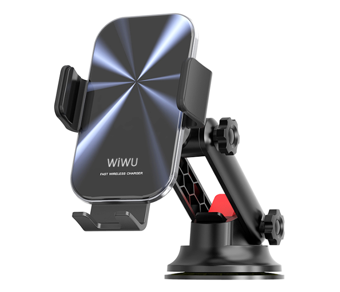 Wiwu CH-307 15W Liberator Wireless Charging Car Mount - Black - Zoom Image 3