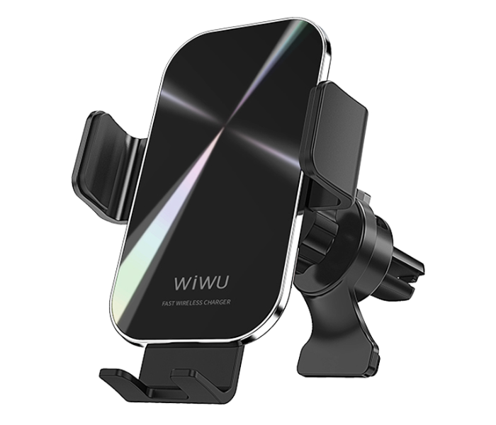 Wiwu CH-307 15W Liberator Wireless Charging Car Mount - Black - Zoom Image 1