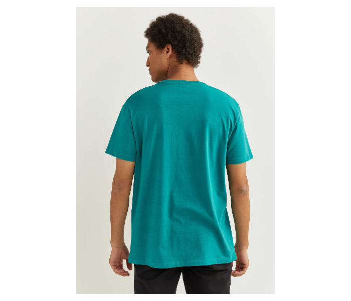 Springfield 712210187 Small Short Sleeve T-Shirt for Men - Turquoise - Zoom Image 2