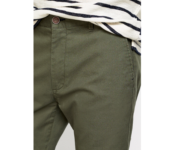 Springfield 155343725 Size 38 Chinos for Men - Green - Zoom Image 2