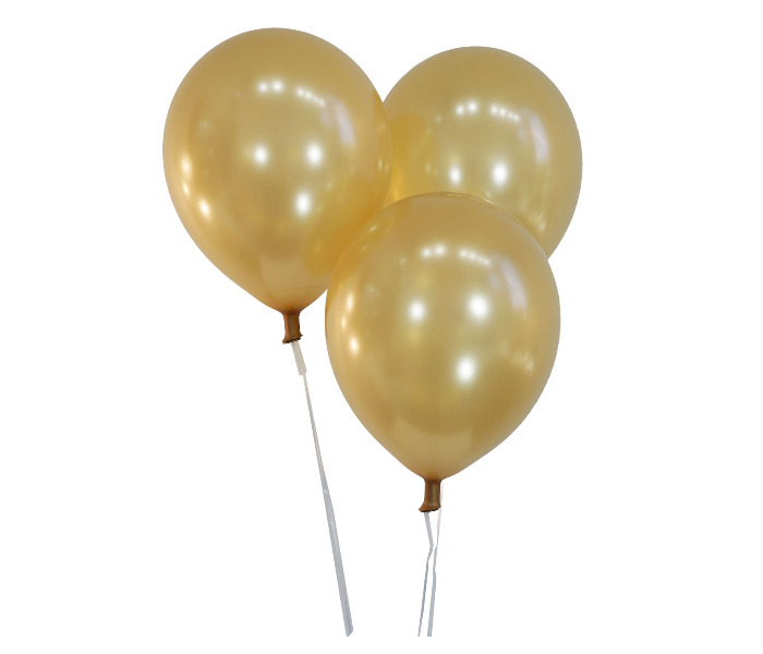 Mira Decor M D M5 255 5 inch Pack of 25 Piece Metallic Latex Balloon - Gold - Zoom Image