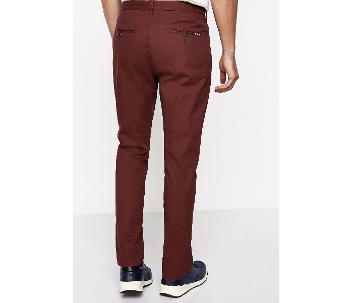 Springfield 155343769 Size 38 Chinos for Men - Maroon - Zoom Image 4