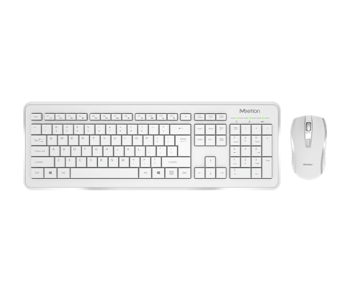 Meetion MT-C4120  Wireless Keyboard Mouse Combo -White - Zoom Image 1