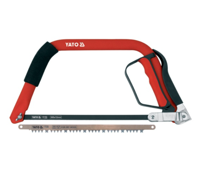 Yato YT-3200 300mm Bow Saw - Black and Red - Zoom Image 1