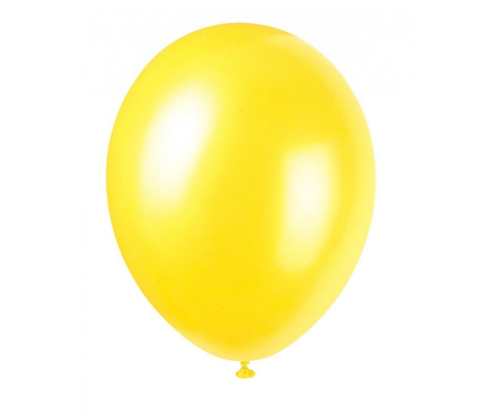 Mira Decor M-D-N10-2513 10 inch Pack of 25 Piece Latex Balloon - Yellow - Zoom Image