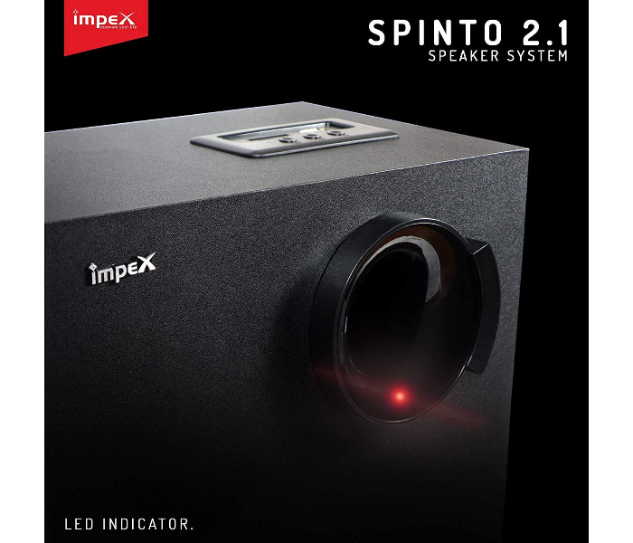 Impex HT 2104 Portable Remote Control Multimedia Bluetooth Home theatre Speaker - Black - Zoom Image 3