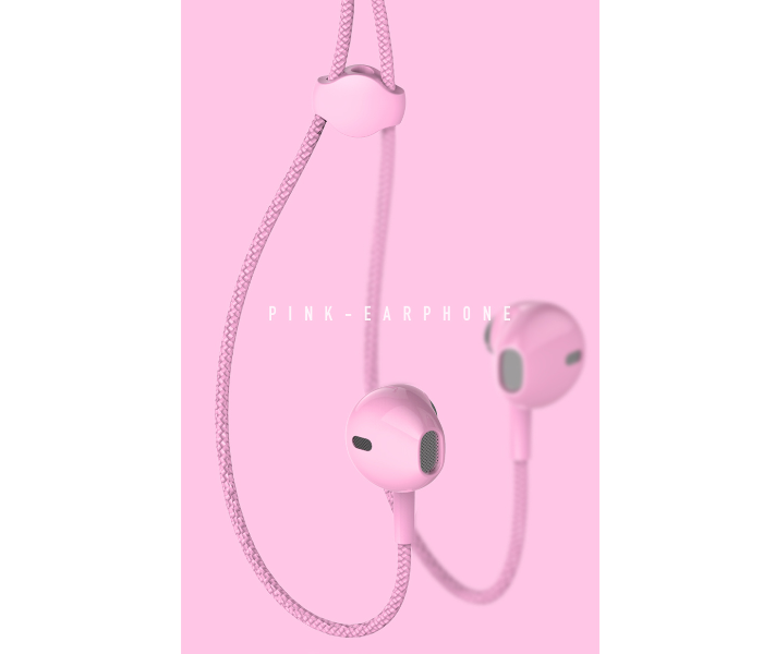 Remax RM-330 Bracelet Wired Earphone - Pink - Zoom Image 6