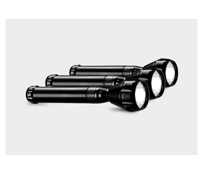 Impex CB 2225 5W 3 Piece Cree LED Rechargeable LED Handheld Flashlight -Black - Zoom Image