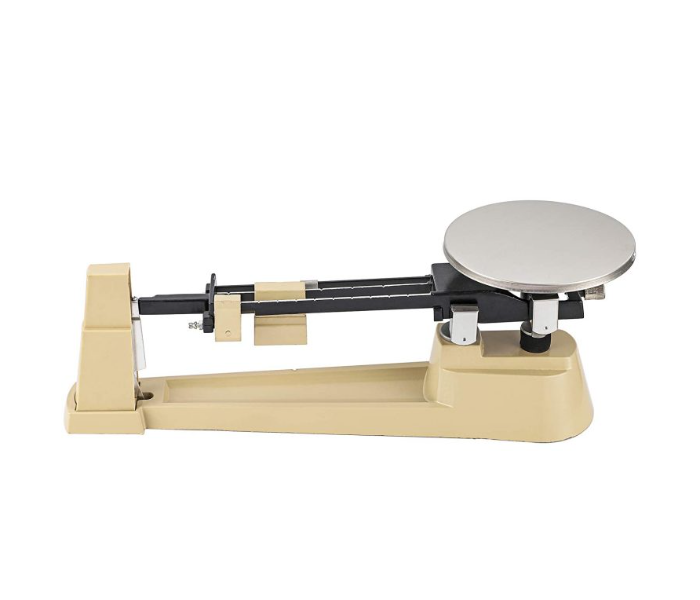 Triple Beam Mechanical Balance Scale With Stainless Steel Weighing Platter -Cream - Zoom Image 3