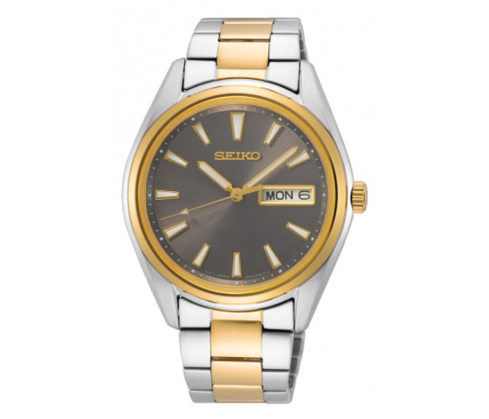 Seiko SUR348P1 Saphirglas Analog Stainless Steel Watch - Silver and Gold - Zoom Image