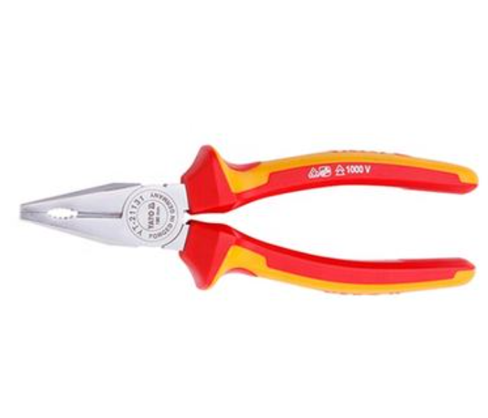 Yato YT-21130 160mm Insulated Combination Plier - Red and Yellow - Zoom Image