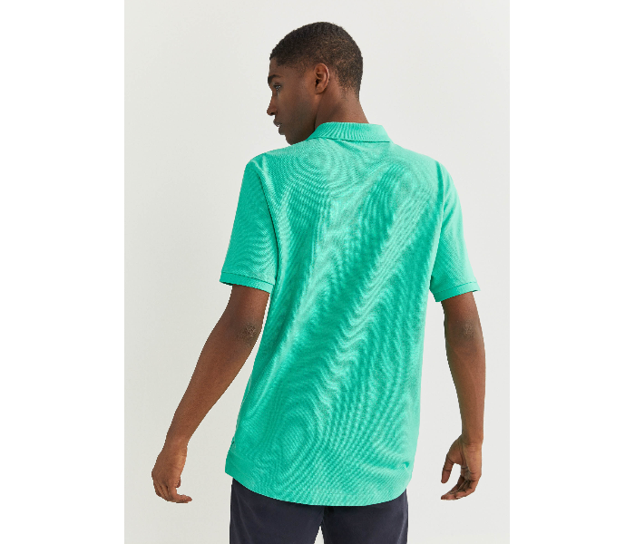 Springfield 855102225 Large Basic Polo Shirt for Men - Green - Zoom Image 3