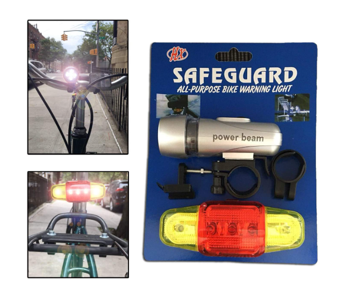 Safe Guard Front And Back Bike Warning Light - Zoom Image 2