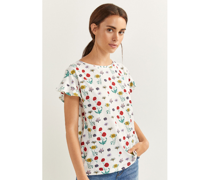 Springfield 886807797 XS T-Shirt for Women - White - Zoom Image 1