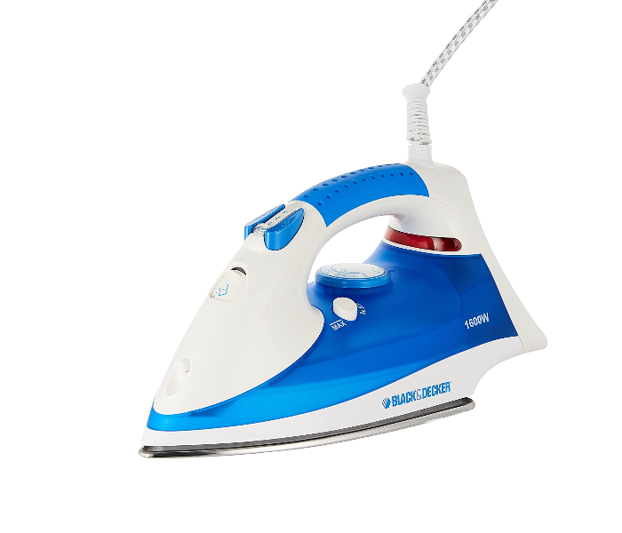 Black and Decker X810R-B5 1800W Vertical Steam Iron - White and Blue - Zoom Image 1