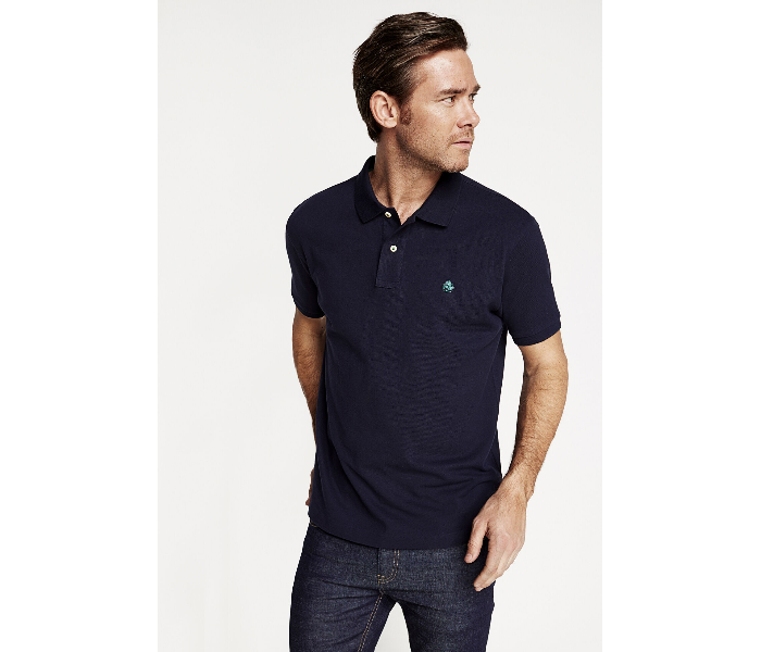 Springfield 855096411 XXXL Basic Polo Shirt for Men - Dark Blue - Zoom Image 1