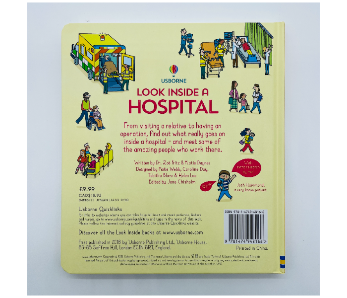 Look Inside a Hospital Kids Book by Usborne Publisher - Zoom Image 2