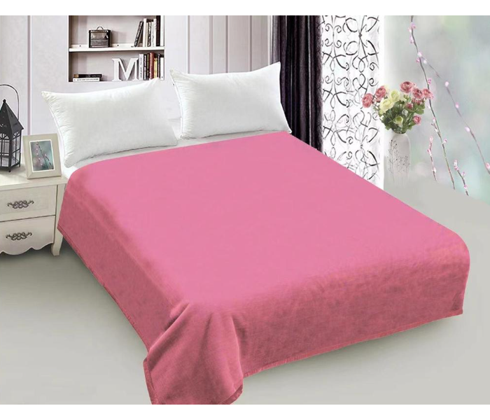 Jongo Soft Double Size  210 X 240cm New Flannel Blanket - Pink - Zoom Image