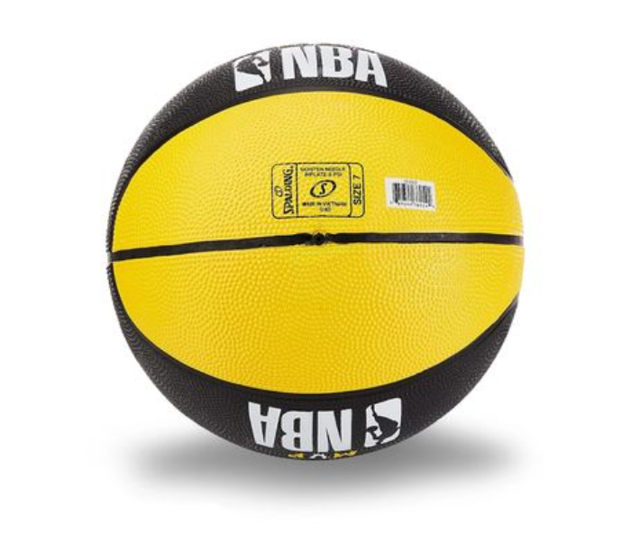 Spalding Size 5 NBA Unisex  Mvp  Rubber Basketball -Black And Yellow - Zoom Image 4