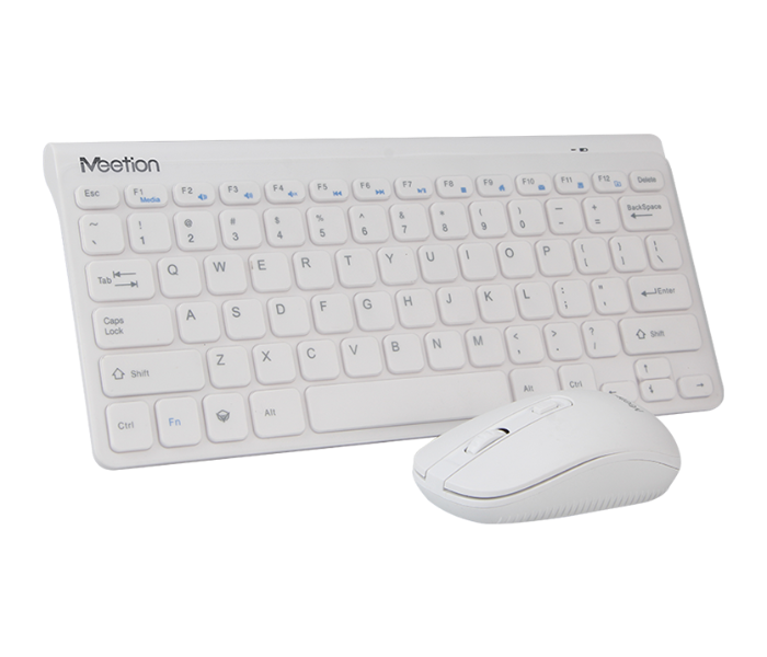 Meetion MT-MINI4000 2.4G Wireless Keyboard And Mouse Combo Power-efficient Wireless Technology - White - Zoom Image 6