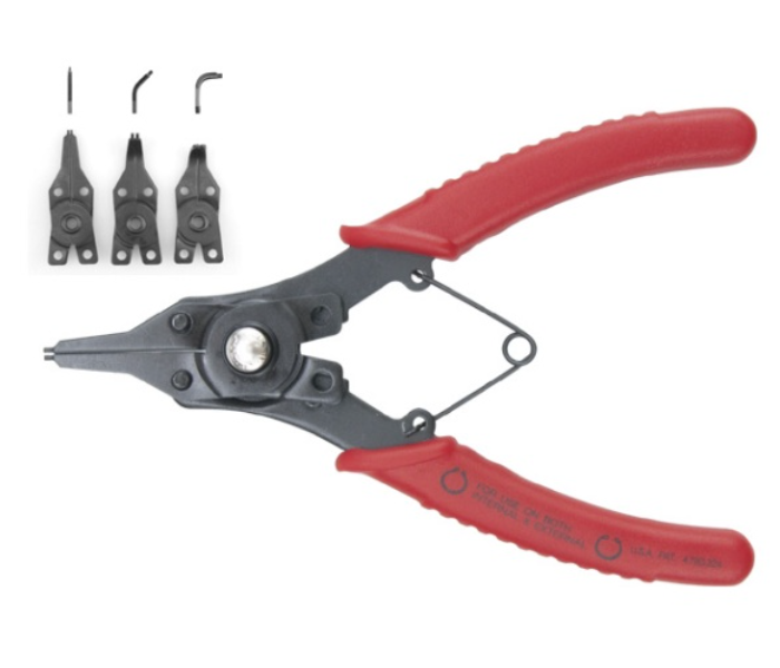 Yato YT-2130 6 Inch Combination Int-Ext Snap Ring Plier - Red - Zoom Image