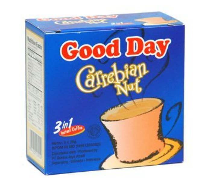 Good Day 66308 20  gm 3 In 1 30 Sachet Carribean Instant Coffee - Zoom Image